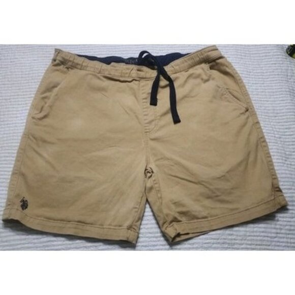 U.S. POLO ASSN. activate/stretch XL  MENS Pull On  Khaki shorts, School Uniform - Picture 1 of 15